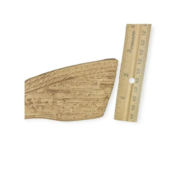 Italian Shoemakers Summery Boho Sandals Slides Wedge Brown Beaded Size 8 - Picture 6 of 7